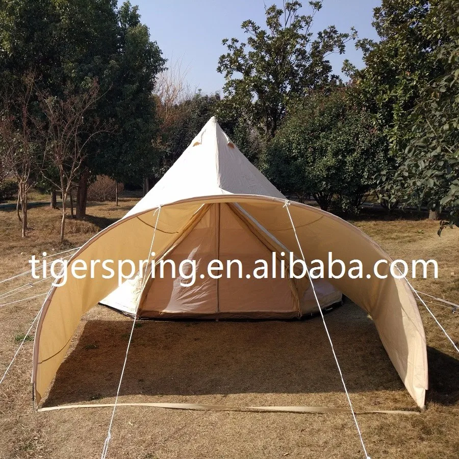 Stronger Poles Canvas 5m Bell Tent Adaptable Awning Trap For Camping Buy Canvas 5m Bell Tent