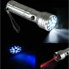 Black Powerful 3 in 1 Multi Function Ultraviolet Torch Red Laser Flash Light