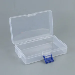 Wholesale Modern Design PP Material Transparent Plastic Lock Box Jewelry Tool Storage Box