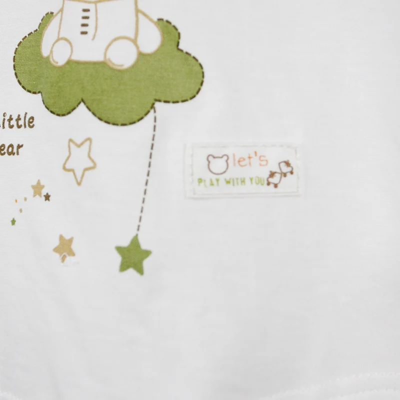 
printed animal summer organic cotton baby vest cotton clothes 