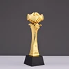 Resin Crystal Handshake Cooperation Awards Trophy for Corporate Gift