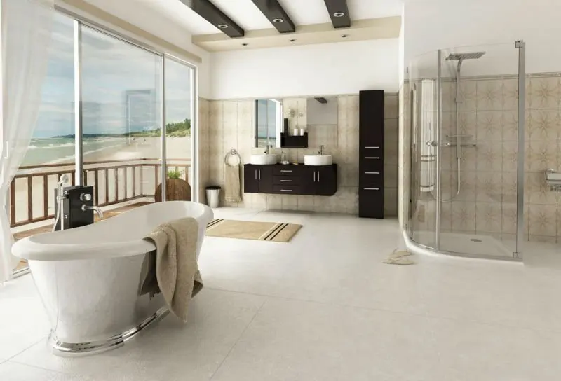 Tocador De Baño De Doble Lavabo Con Dos Espejos 477 - Buy Lavabo Doble