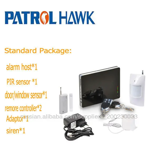 433 mhz quad band wireless intruder home security gsm alarm system with 14 defense zones