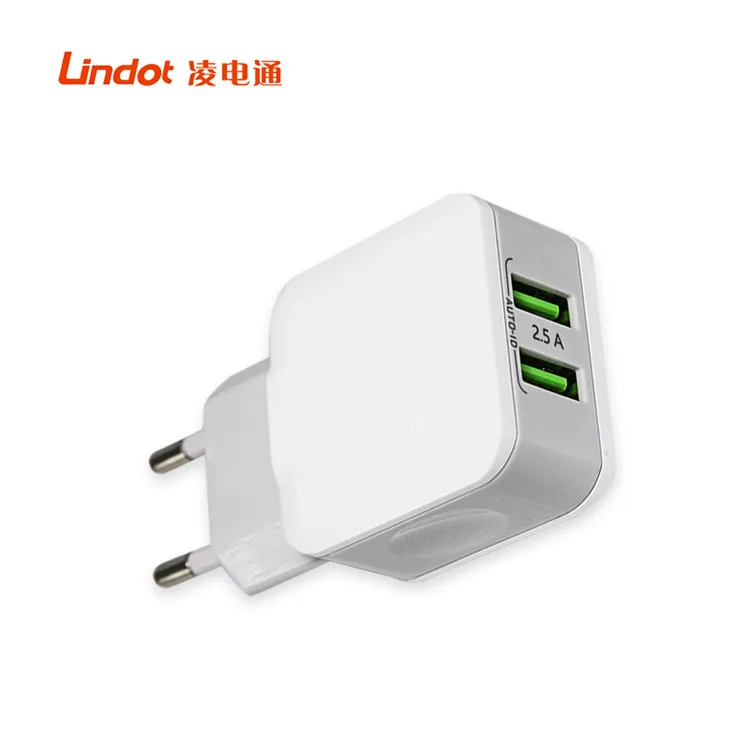 

5v 2a cargador de pared USB adaptador cargador de bateria portatil para telefono celular, White