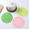 Colorful Sweet Lace Cup Mat Silicone Coaster for Wine, Beer, Glass, Tea