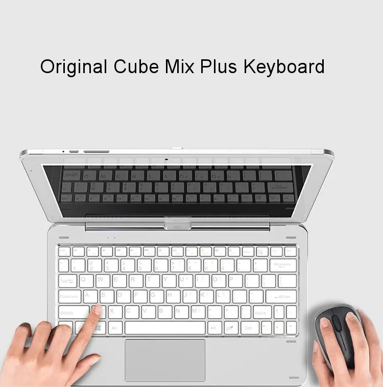 Cube Docking Keyboard CDK09 Dual USB Rotary Shaft Magnetic Docking Touchpad 10.6inch for Cube Mix Plus Tablet