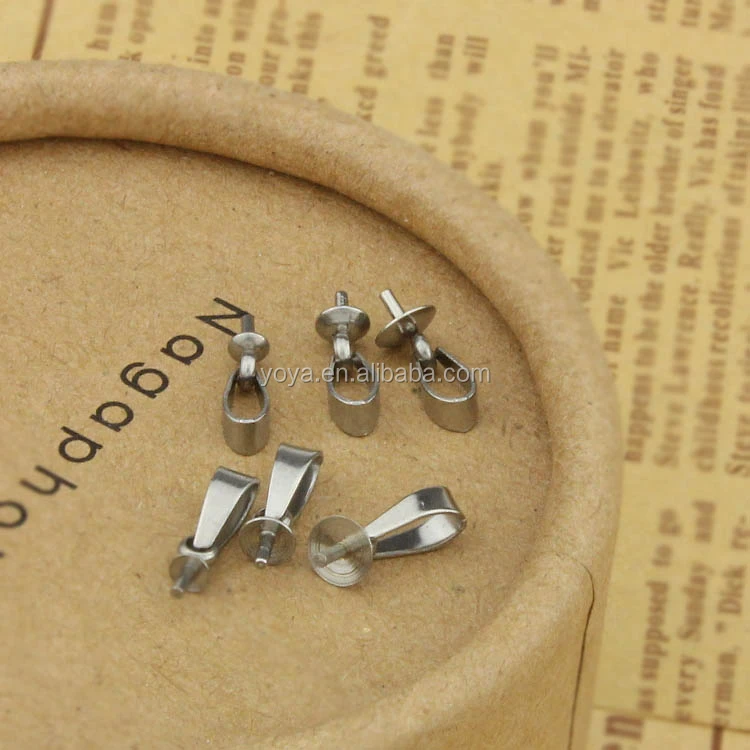 

S614 stainless steel findings pendant bail pendant clasp connector jewelry accessories