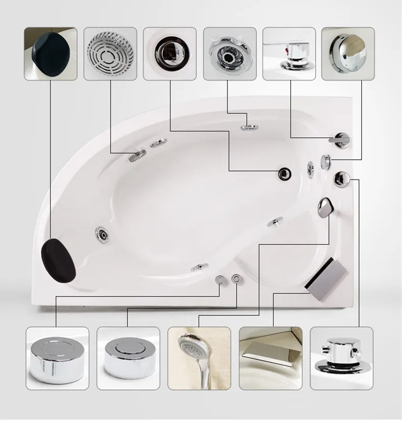 浴缸按钮使用图解图片
