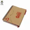 5 Color Fluorescent Sticky Notes with Spiral Notebook