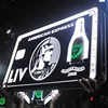 Customized LED Champagne Glorifier Amex Display VIP Black Card American Express Bottle Presenter for Night Club Lounge Bar Party