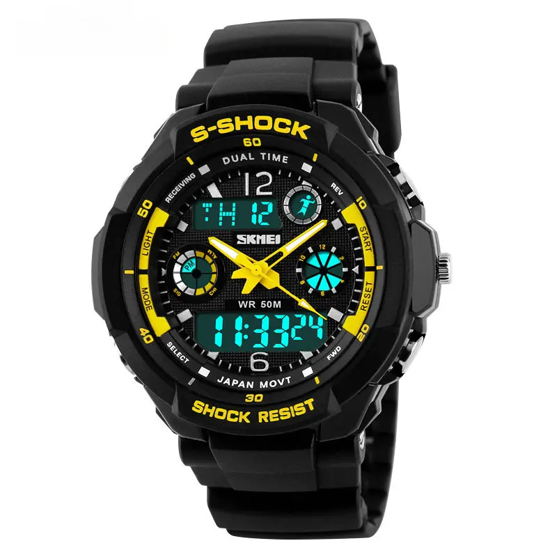 

SKMEI 0931 Fashion Casual Sports Watches Men's Quartz Wrist Watch Analog Military LED Digital Quartz LED Alarm Watches