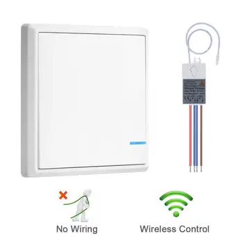 Wireless Light Switch Push On Lighting Wireless Light Switch Push On Lighting Transmitter Receiver Kit