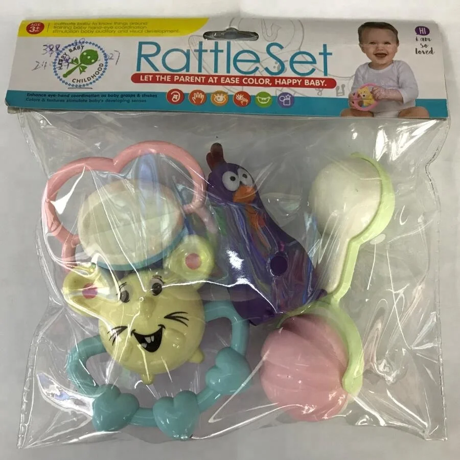 baby rattle teether toy set