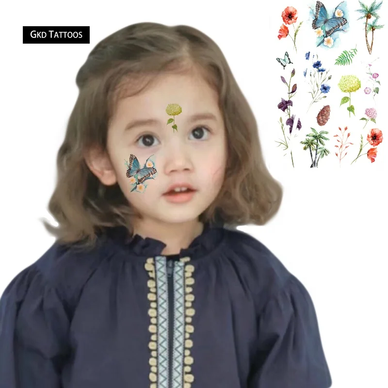 

New Year Kid's Temporary Tattoos Fish Stickers For Kids, Customized