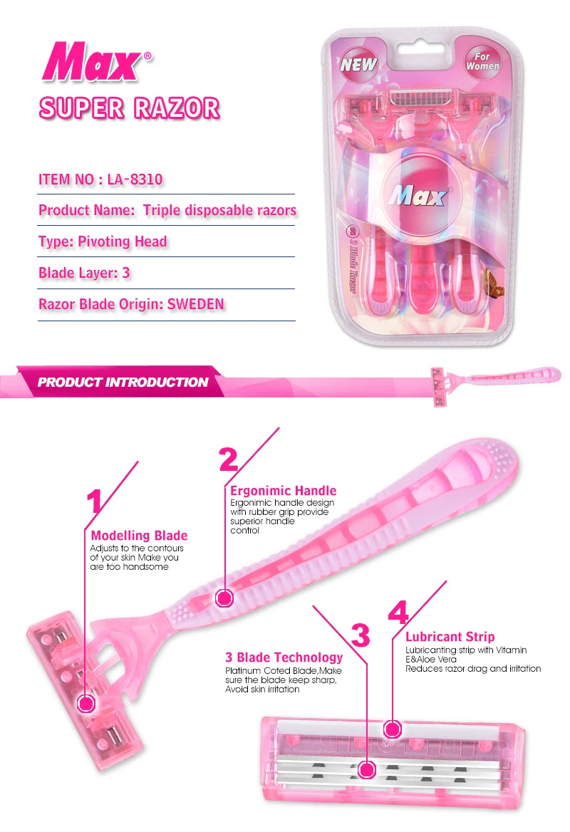 razors for women shaver razor triple blades