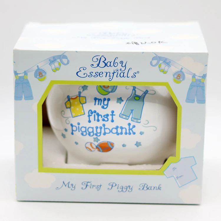 
Wholesale custom cartoon ceramic pig piggy bank for children 