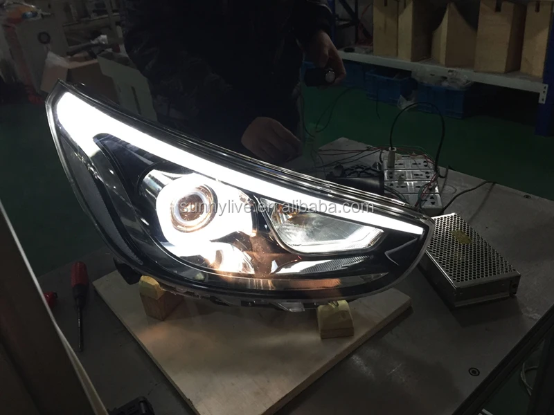 FOR HYUNDAI ACCENT SEDAN led headlight 2010-2011 WH