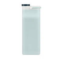 

600ML good eco-friendly soft comfortable travel silicone foldable milk water drinking bottle with silicone handle