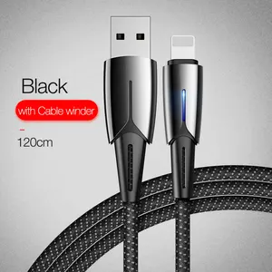 Cafele 120cm LED iPhone Charging Cable Smart Power Off