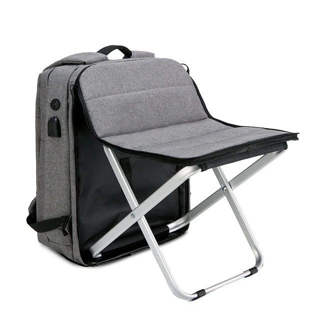 

2019 New Arrival New Design Multifunction Sport Folding Seat Backpack Built-in Chair Hiking Seat Table Bag Camping Gear