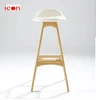 Hot Sale Wooden and plastic upholstered Seating System Bar Stool