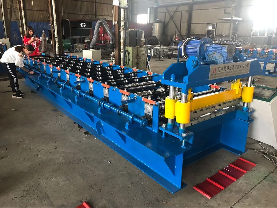 900mm single layer trapezoidal ibr color steel tile aluminum roof panel roll forming machine