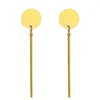 Piercing Ear Stud Chain Double Sided Fashion Long Earring For Girl