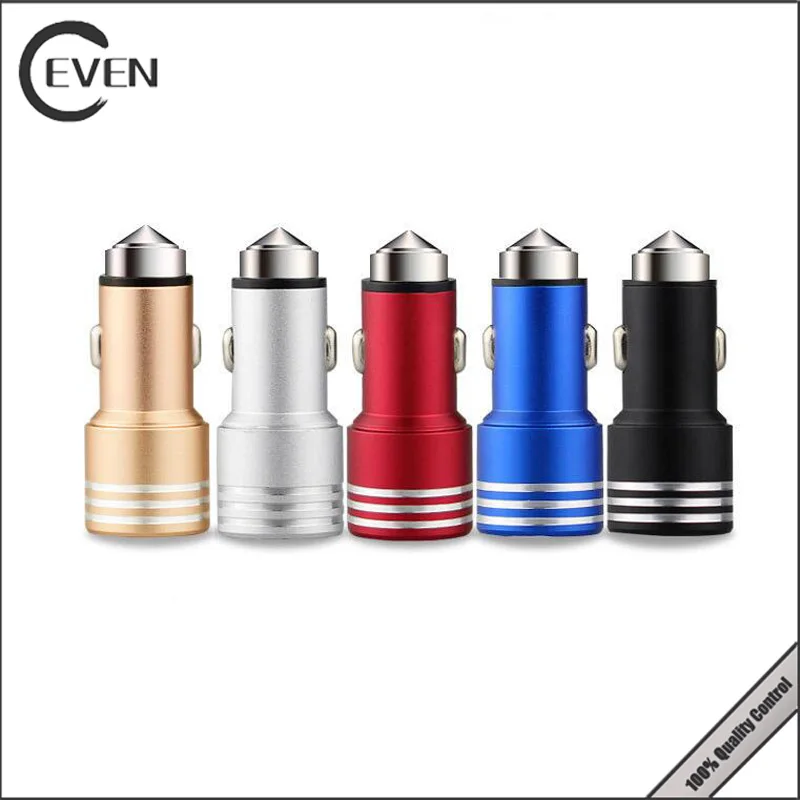
high quality mobile phone accessories dual 2 USB ports car charger DC 12V cellphone car charger for samsung 
