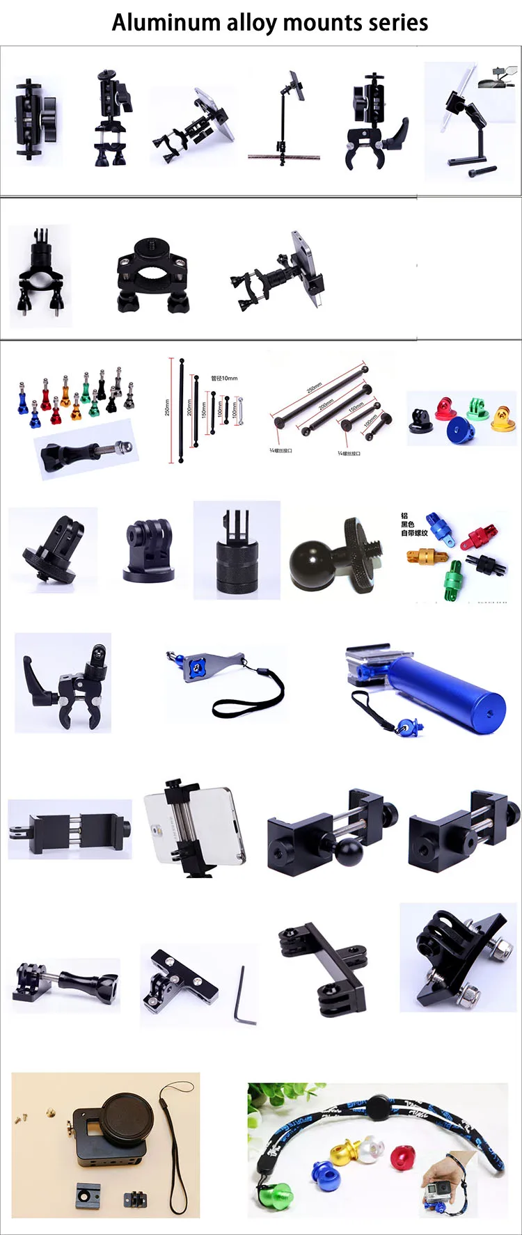 1/4 Inch Converter Female Threaded Screws Adapter Mount To M4 M6 Male