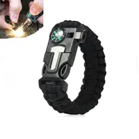 

KongBo YUZEX 5 in 1 Outdoor Paracord Survival Bracelet with Embedded Compass