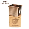 New arrival large capacity baking toast pan champagne gold loaf bread box with cover