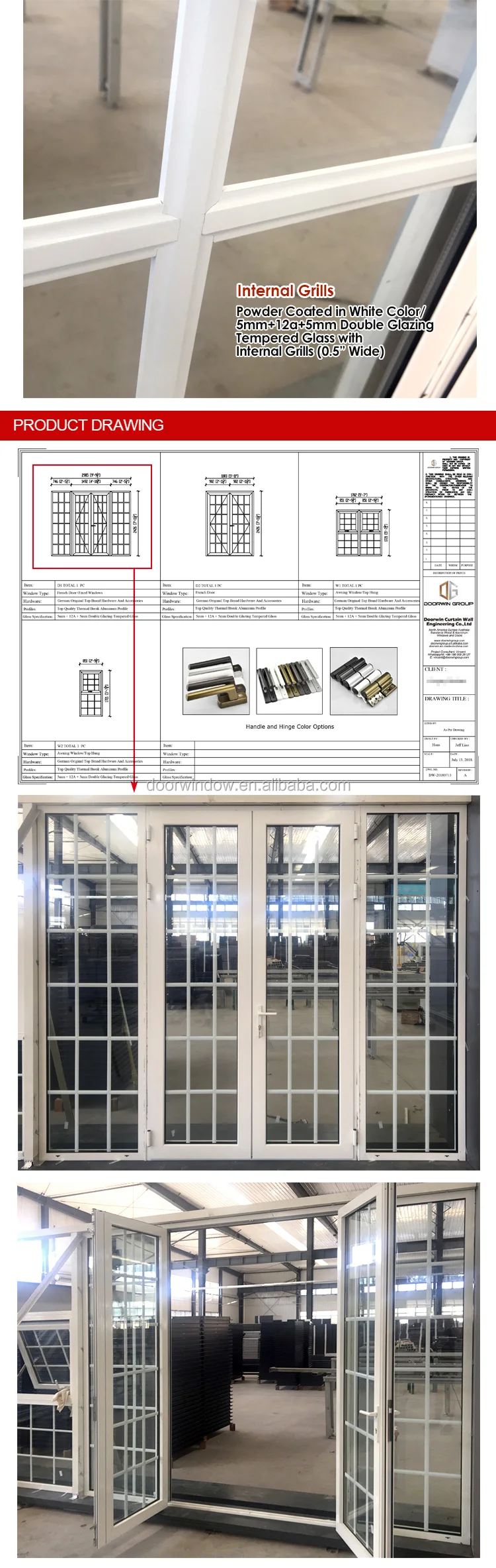 fire rating awning window insulated glass fixed window