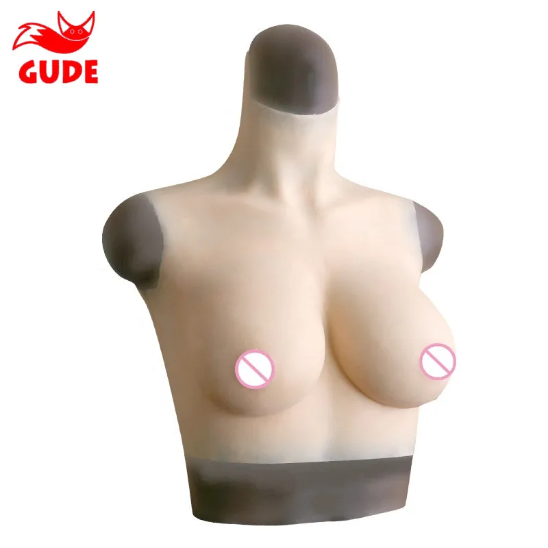 

M size D cup Half Body Trandsgender Tit Crossdresser Breast Plate Breast Form Boobs, Liquid silicone boobs for man cross dresser, No.1 to no.6 color option