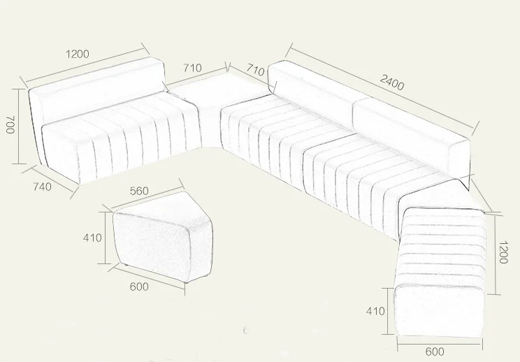 Waiting Room Office Sofa Furniture Free Combination Reception Sofa