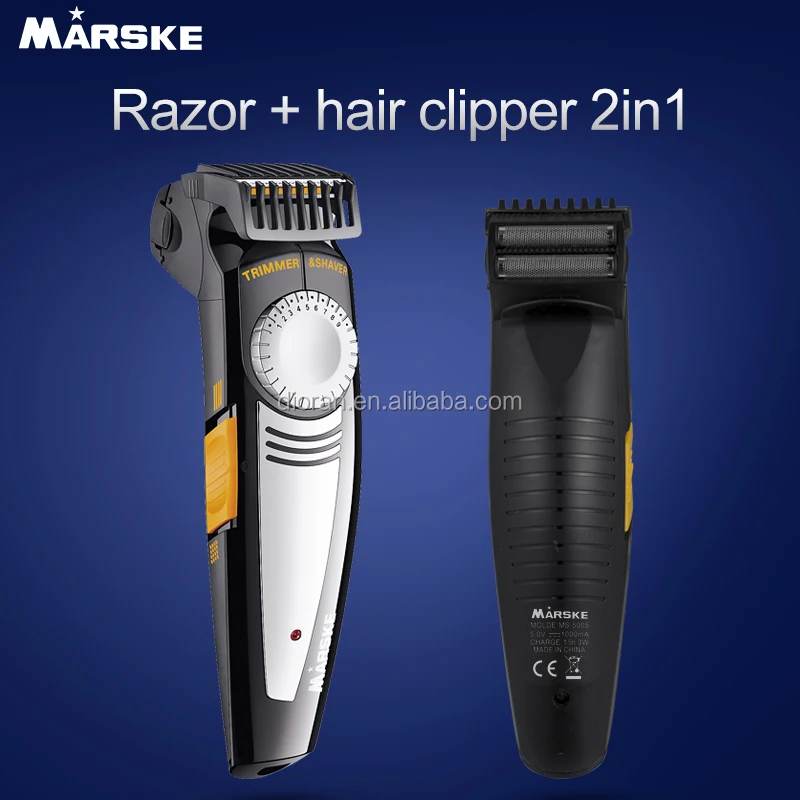 

2 IN 1 Hair Clipper Electric Shaver Beard Trimmer Men Styling Tools Shaving Machine, Black