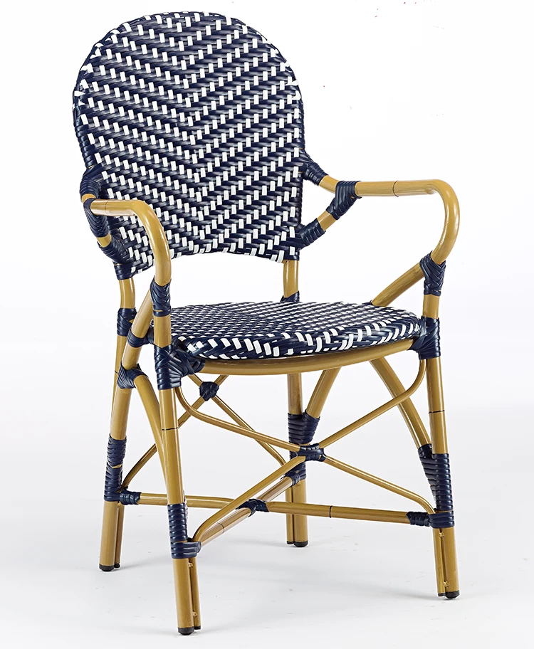 Look Rattan Garden Armchair Factory Supply Stackable Bamboo Garden Chair Outdoor Furniture Rattan / Wicker Oudoor