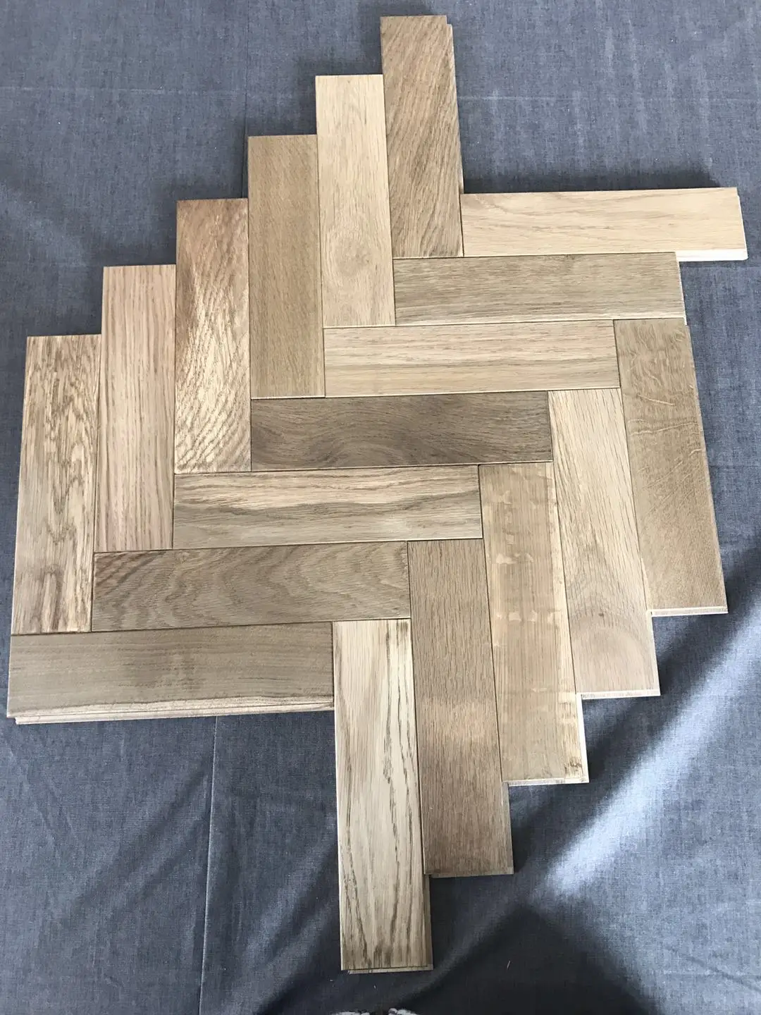 Birch Solid Oak Fishbone Hardwood Flooring Herringbones