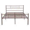 Basics Platform Bed Frame, Black Foldable Bunk Bed