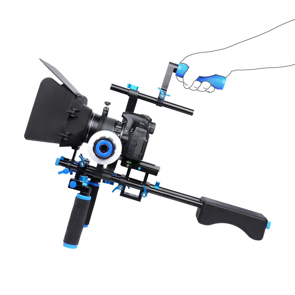 Jingying Cheap Photography Video Dslr Camera Shoulder Rig With Follow