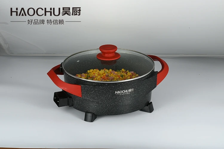 
High quality Home use nonstick pot aluminium Round soup electric pot 