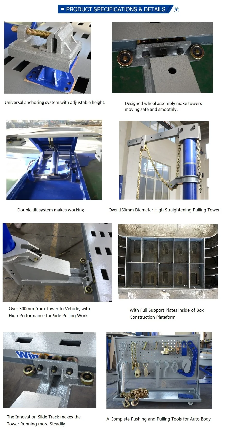 M35 Auto Repair Three Pulling Towers Car O Liner Car Chassis