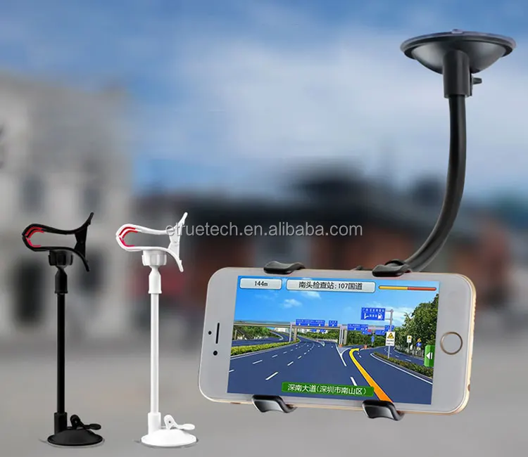 Easy Car Mount Phone Holder; Car Windshield Mobile Phone Universal Holder Mount for iPhone 7 Samsung