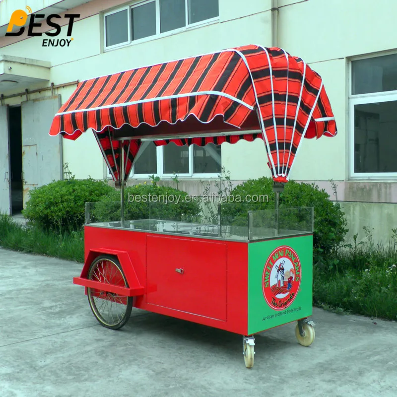 China factory checkered plate mobile cheap hot dog hotdog cart - 03