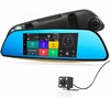 3G 7" Android Car DVR Rearview Mirror GPS Navigation With Rear View Camera And Offline Maps