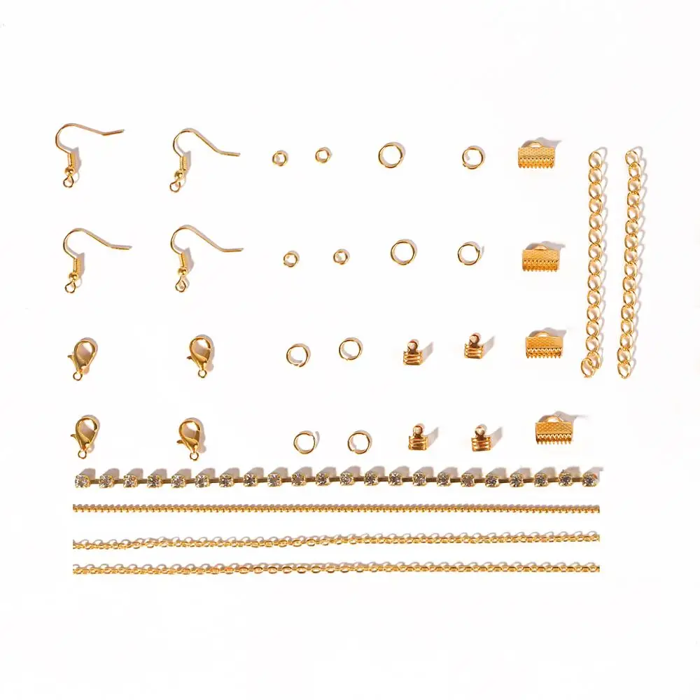 Fashion DIY Earring Findings Accessories Earring Hook/Pendant/Jump rings/Chain Gold Plated Jewelry Findings For Jewelry Supplies