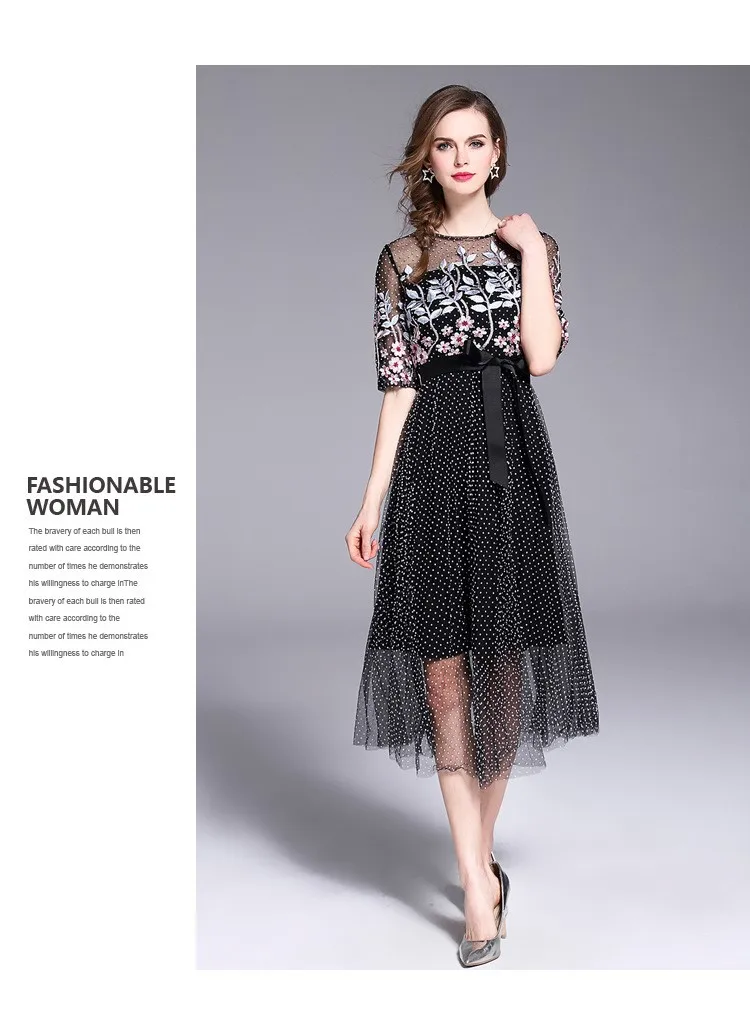 Latest Summer Style Women Long Gauze Dress With Embroidery Buy Women