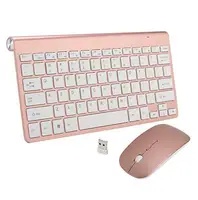 

2019 Colored Wireless mini slim computer Keyboard and Mouse Combo