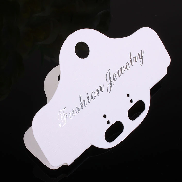 

Luxury custom jewelry card printed logo necklace earring, jewelry card