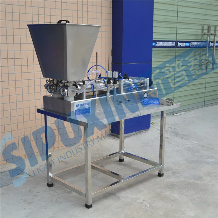 liquid filler with hopper and table (3)