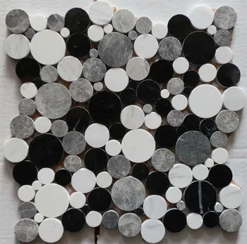 Mosaic Bathroom Floor Tile Black White Buy Mosaic Bathroom Floor